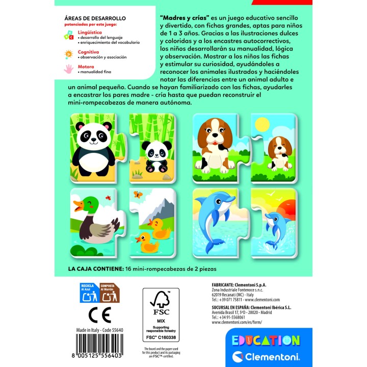 EDUCATION CLEMENTONI - POCKET MADRES Y CRIAS