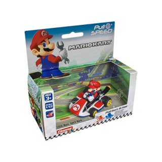 COCHE PULL & BACK MARIO KART 1:43 (SURTIDOS)