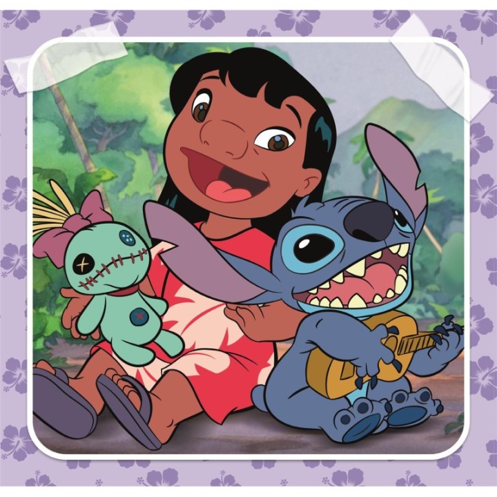 PUZZLE 3X48 PZAS SQUARE STITCH DISNEY