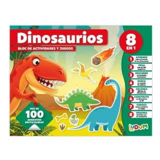 BLOC DE ACTIVIDADES Y JUEGOS DINOSAURIOS LUDUM